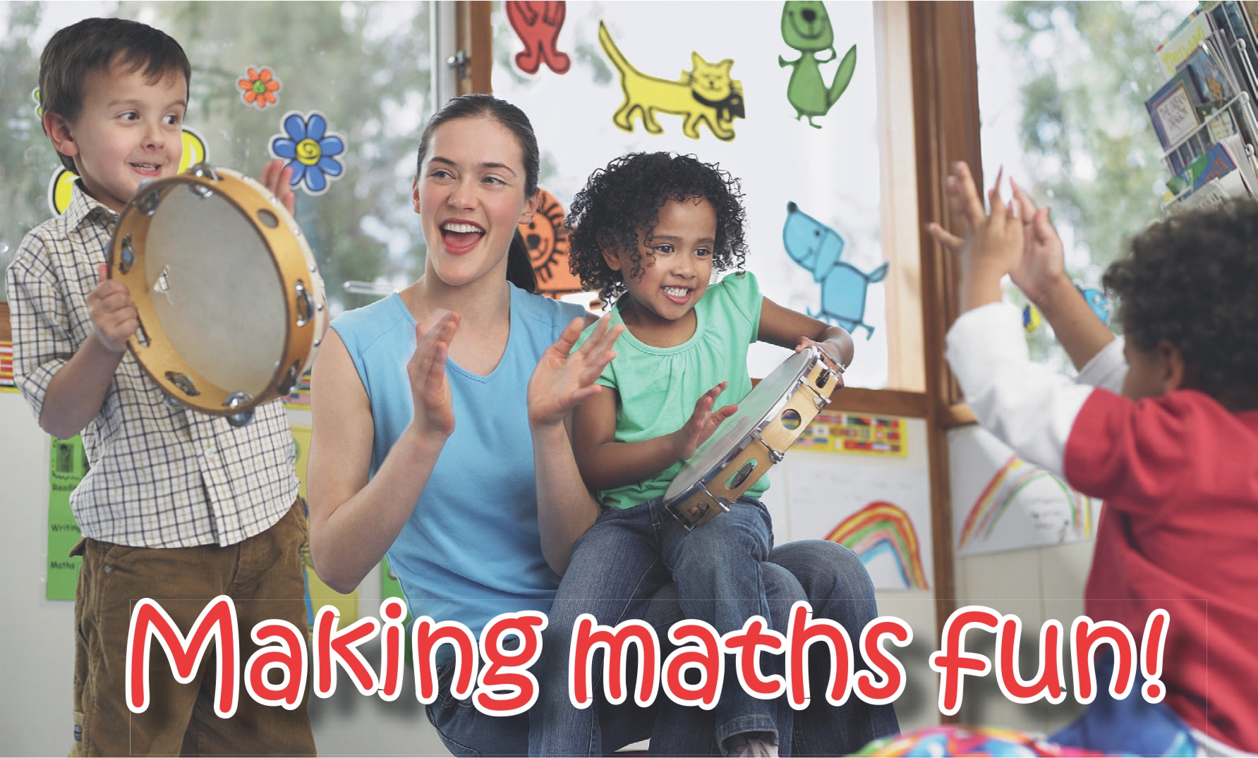 making maths fun with kids with text