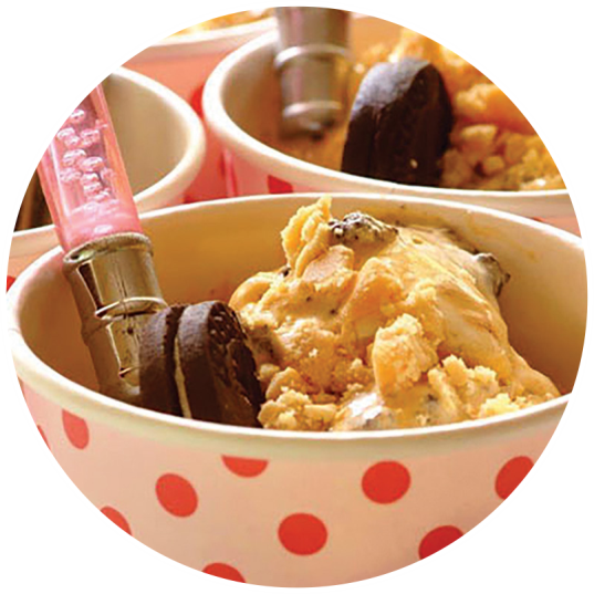 ICE CREAM DESSERTS cookies caramello