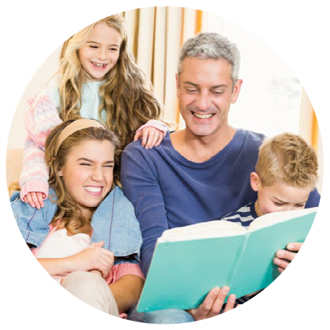 raising readers dad with kids