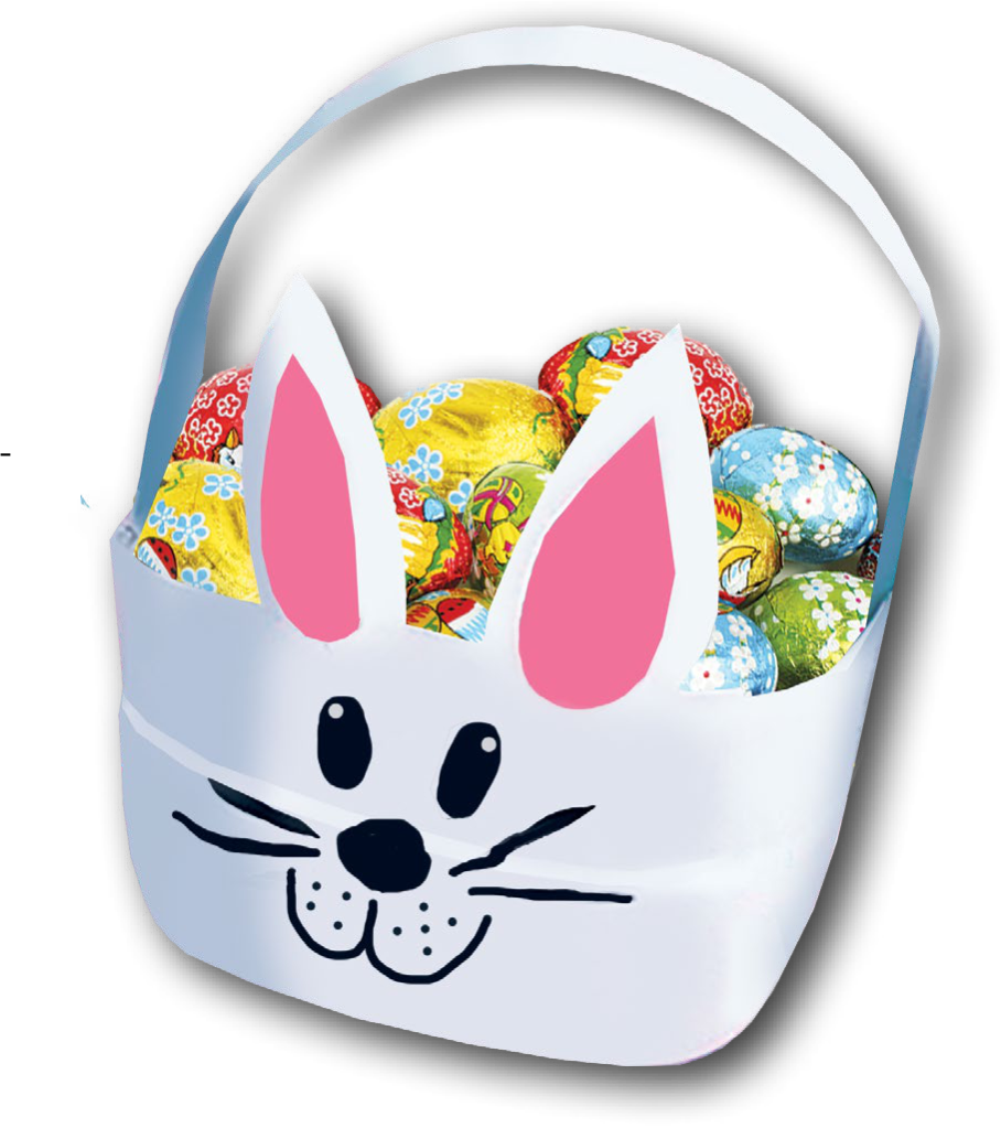 Easter activity basket milk bottle