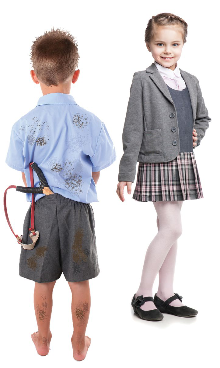 our shining stars kids in school uniform