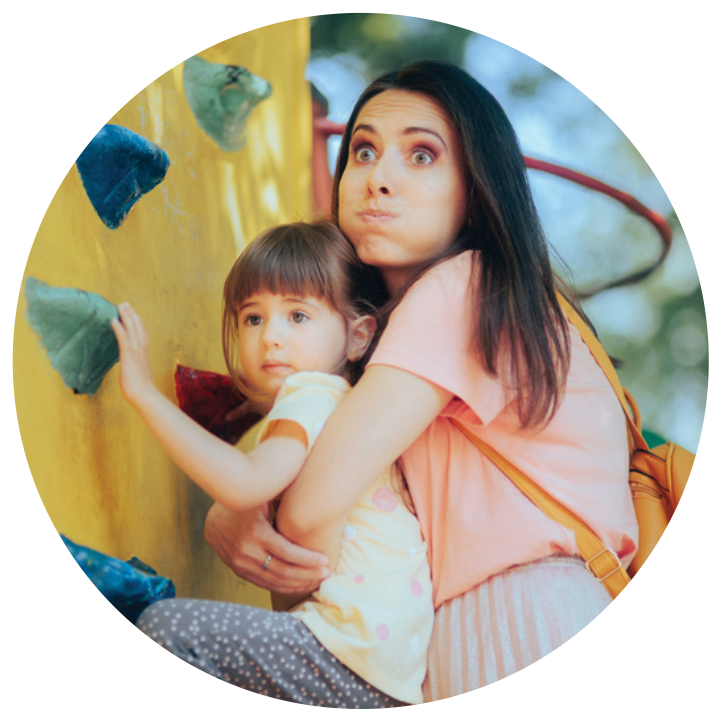 managing the wind mother with child