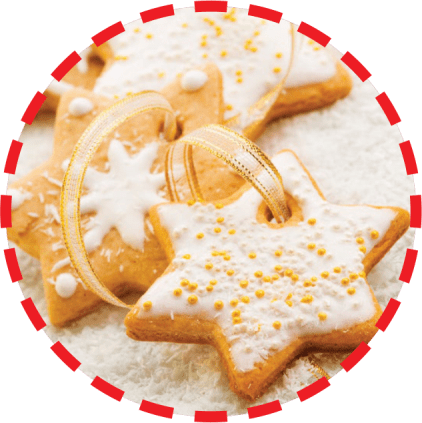 xmas kids bakes star biscuit tree decorations